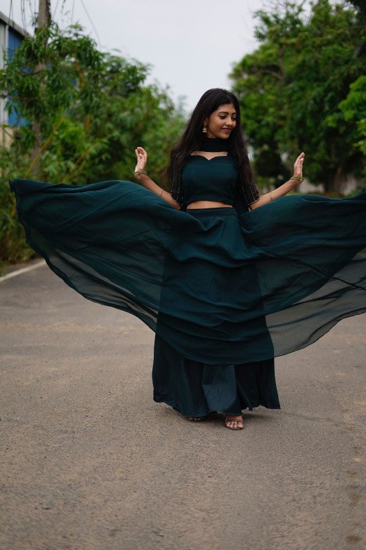 SL0159 Georgette lehenga