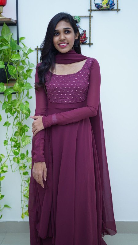 Georgette Anarkali SL0115