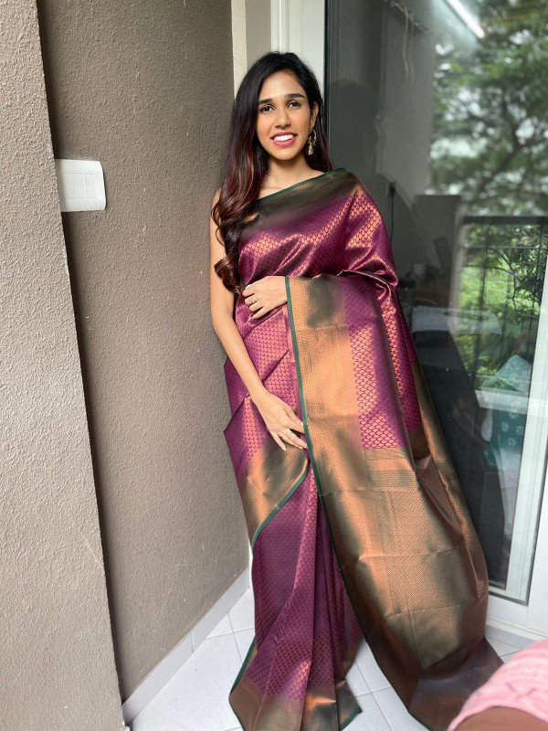 Ready to wear Semi silk saree