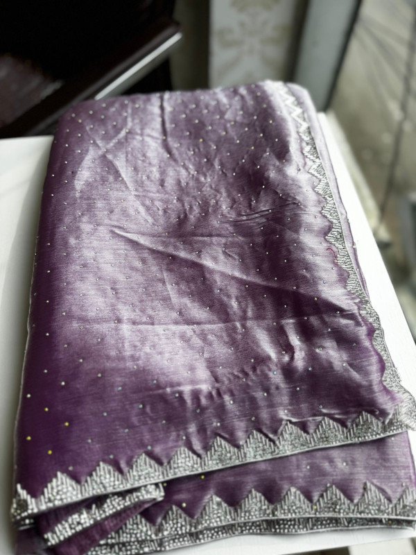 Tissue organza saree